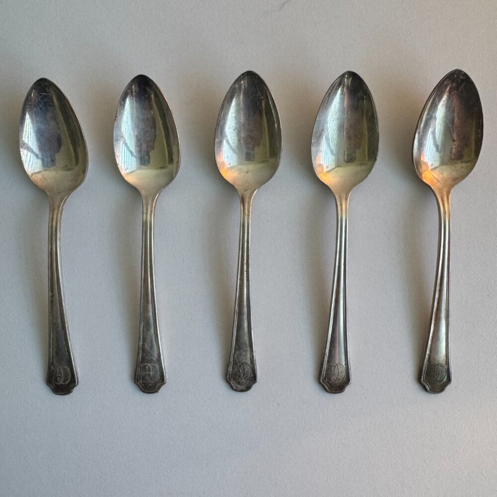 Vintage Set of 5 Governor Clinton Silverplate Spoons – Political Memorabilia